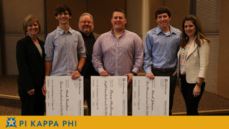 Three Pi Kappa Phi members awarded $2,500 for going ‘extra mile’ at NSU